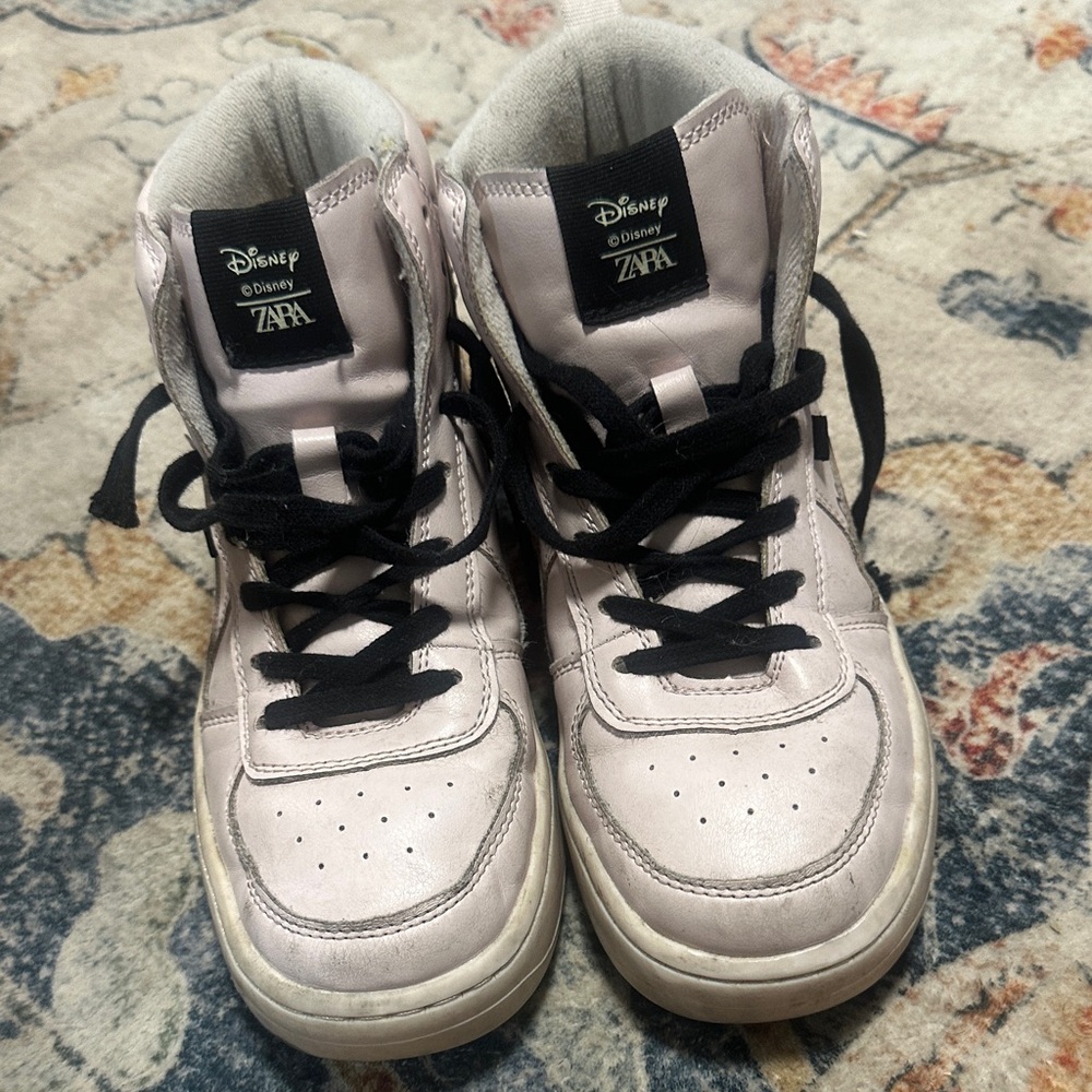 Disney Kids Sneakers - Metallic Silver and Black
